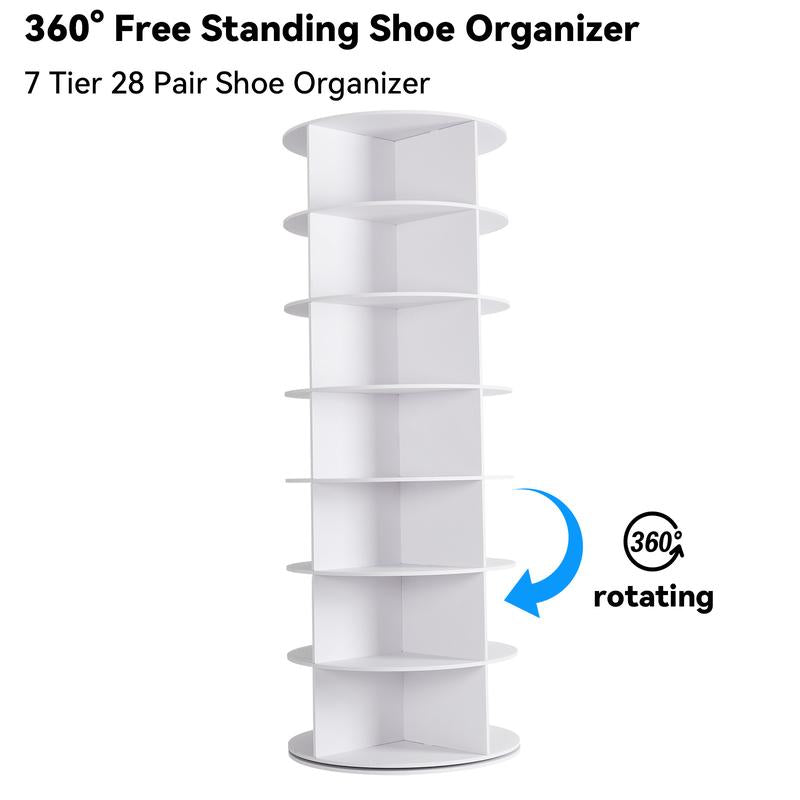 360° Rotating 7-Tiers Organizer Shoe Rack