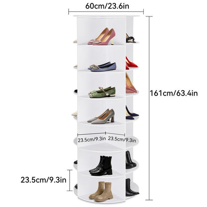 360° Rotating 7-Tiers Organizer Shoe Rack